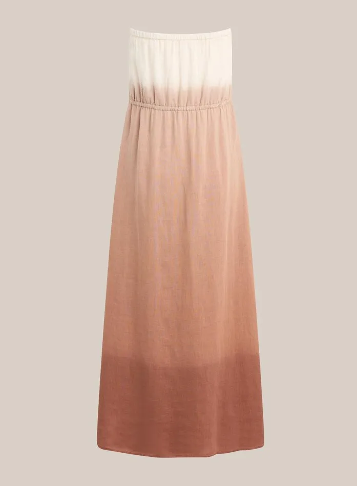 Bella Dahl Strapless Linen Maxi Dress 8211 Coconut Ombre Dye Women Maxi Dresses Bella Dahl Strapless Linen Maxi Dress 8211 Coconut Ombre Dye Women Maxi Dresses