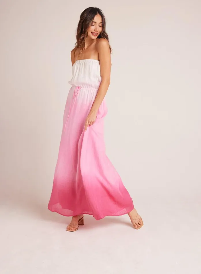 Bella Dahl Strapless Linen Maxi Dress 8211 Pink Ombre Dye Women Maxi Dresses Bella Dahl Strapless Linen Maxi Dress 8211 Pink Ombre Dye Women Maxi Dresses
