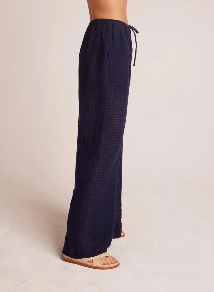 Bella Dahl Wide Leg Pocket Beach Pant 8211 Tropic Navy Women Pants Bella Dahl Wide Leg Pocket Beach Pant 8211 Tropic Navy Women Pants