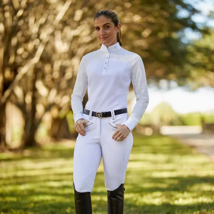 Bellatrix Show Shirt White Women Ariat English Riding Bellatrix Show Shirt White Women Ariat English Riding
