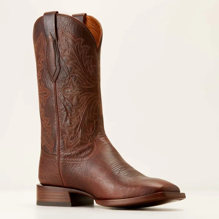 Bench Made Bassett Cowboy Boot Saddle Brown Bison Men Ariat Western Boots Bench Made Bassett Cowboy Boot Saddle Brown Bison Men Ariat Western Boots