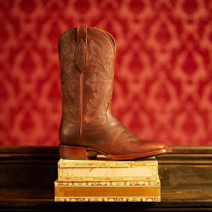 Bench Made Bassett Cowboy Boot Saddle Brown Bison Men Ariat Western Boots Bench Made Bassett Cowboy Boot Saddle Brown Bison Men Ariat Western Boots
