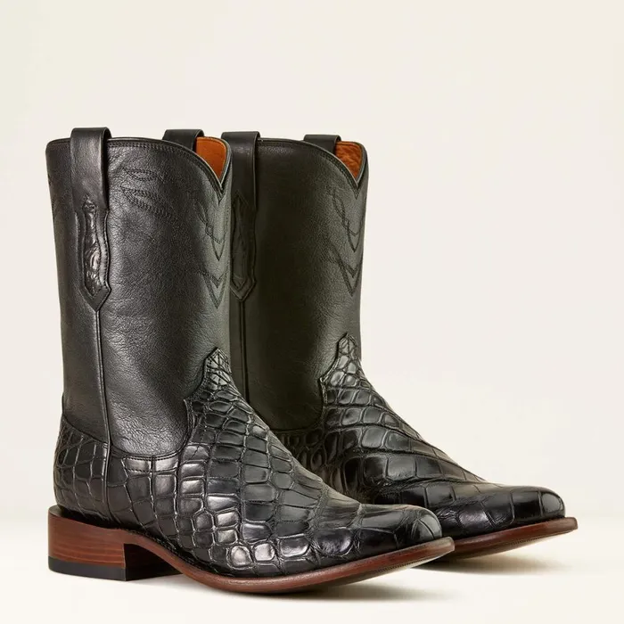 Bench Made Clanton Western Boot Black American Alligatormidnight Black Men Ariat Western Boots Bench Made Clanton Western Boot Black American Alligatormidnight Black Men Ariat Western Boots