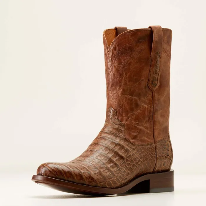 Bench Made Clanton Western Boot Natural Caiman Belly Men Ariat Western Boots