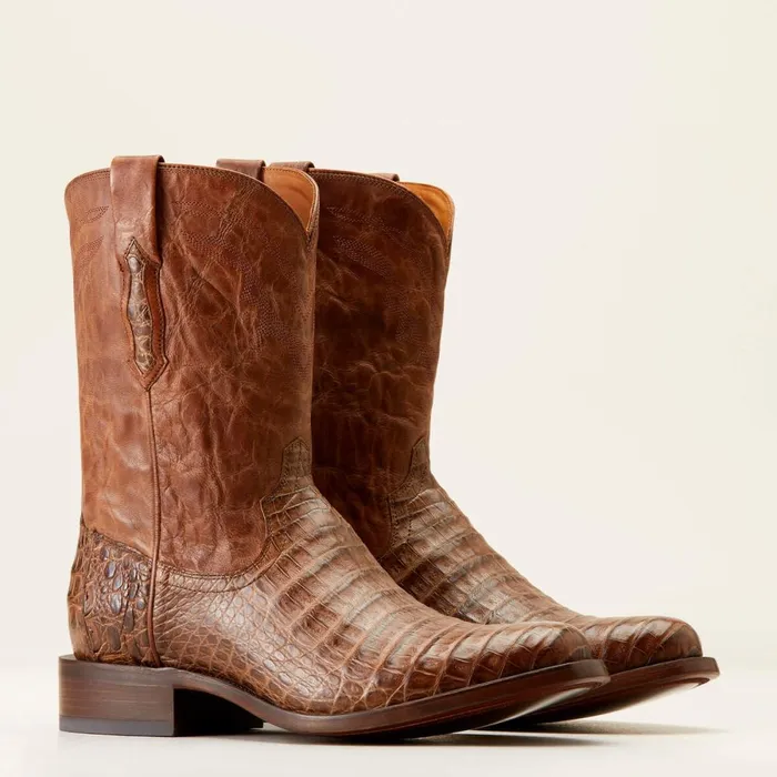 Bench Made Clanton Western Boot Natural Caiman Belly Men Ariat Western Boots Bench Made Clanton Western Boot Natural Caiman Belly Men Ariat Western Boots