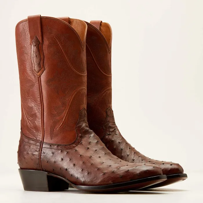 Bench Made James Western Boot Bourbon Full Quill Ostrich Men Ariat Western Boots Bench Made James Western Boot Bourbon Full Quill Ostrich Men Ariat Western Boots