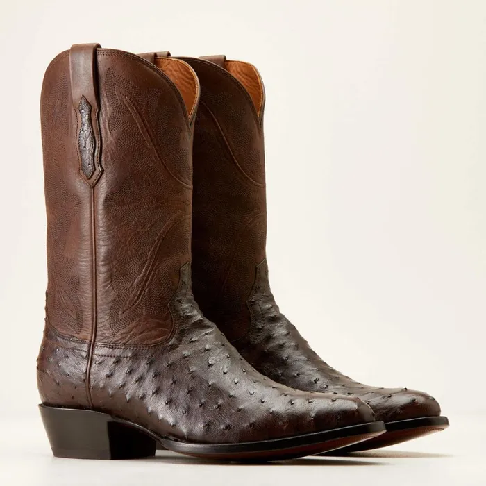 Bench Made James Western Boot Espresso Full Quill Ostrich Men Ariat Western Boots Bench Made James Western Boot Espresso Full Quill Ostrich Men Ariat Western Boots