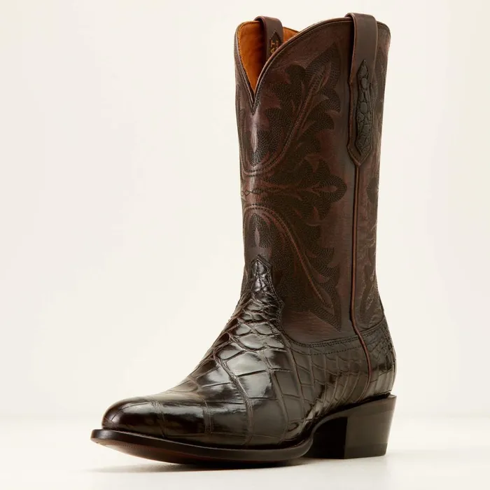 Bench Made James Western Boot Hickory American Alligator Men Ariat Western Boots