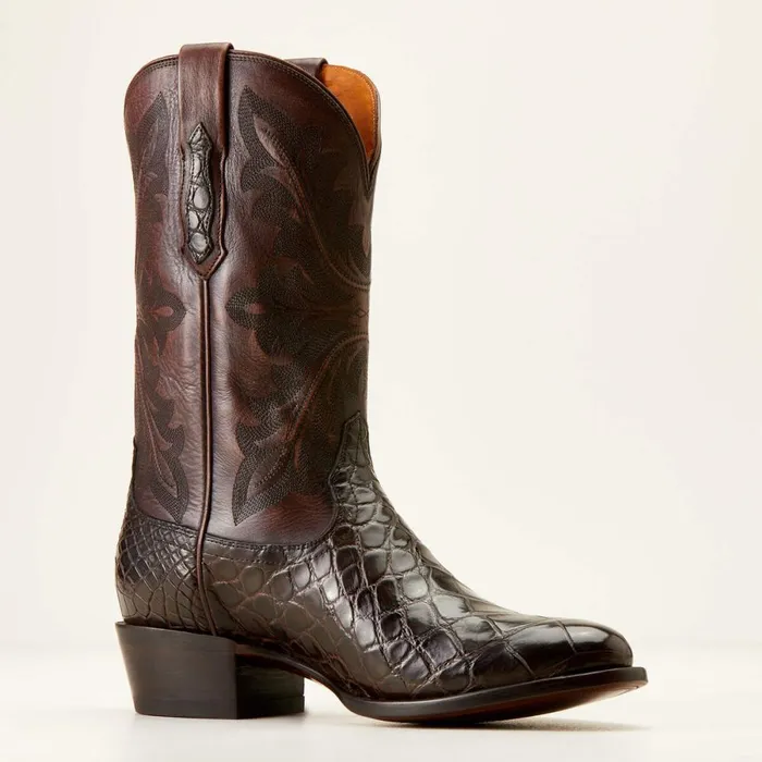 Bench Made James Western Boot Hickory American Alligator Men Ariat Western Boots Bench Made James Western Boot Hickory American Alligator Men Ariat Western Boots