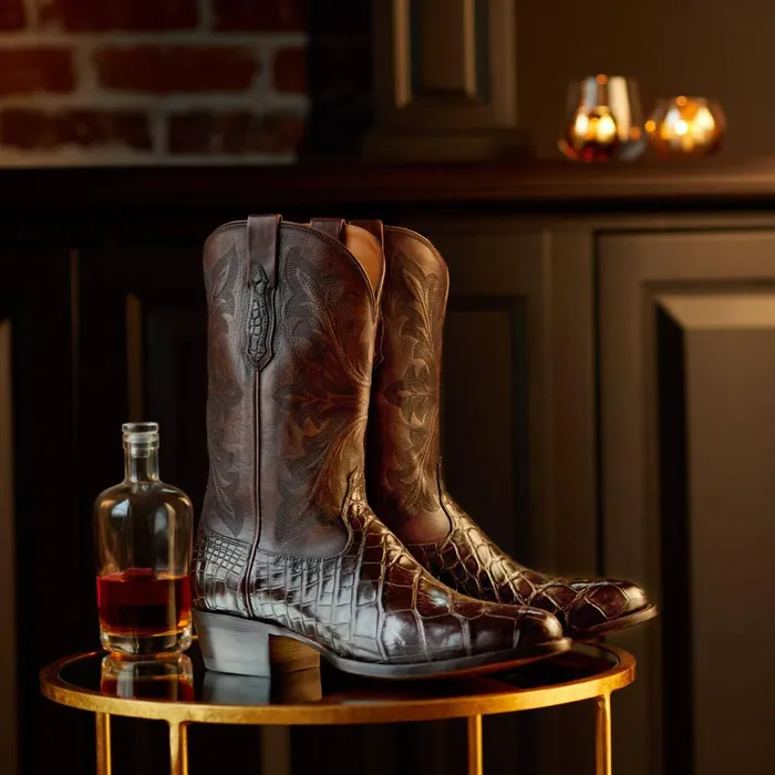 Bench Made James Western Boot Hickory American Alligator Men Ariat Western Boots Bench Made James Western Boot Hickory American Alligator Men Ariat Western Boots