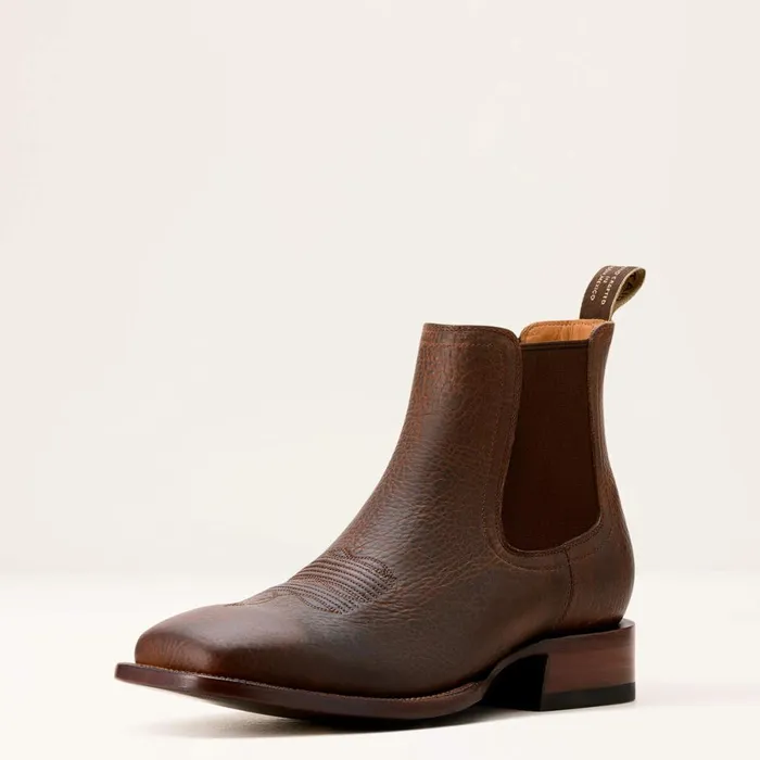 Bench Made Younger Western Boot Saddle Brown Bison Men Ariat Western Boots