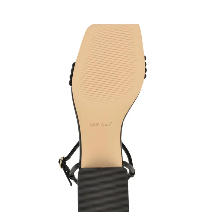 Bernise Block Heel Sandals Black Women Nine West Heeled Bernise Block Heel Sandals Black Women Nine West Heeled