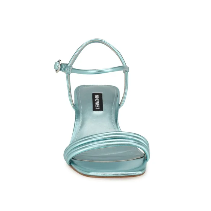 Bernise Block Heel Sandals Blue Women Nine West Low Heel Bernise Block Heel Sandals Blue Women Nine West Low Heel