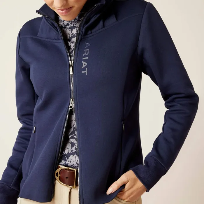 Bess Full Zip Sweatshirt Navy Eclipse Women Ariat Sweatshirts and Hoodies Bess Full Zip Sweatshirt Navy Eclipse Women Ariat Sweatshirts and Hoodies