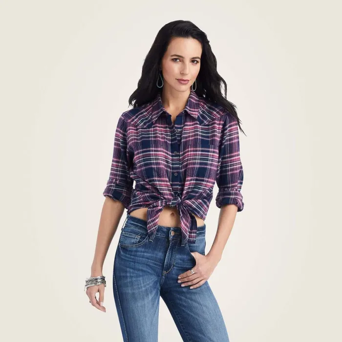 Billie Jean Shirt Sweetness Plaid Women Ariat TShirts and Tops