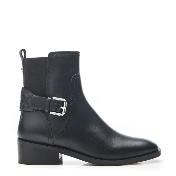 Black Boots Women Moda In Pelle Cellia Black Leather