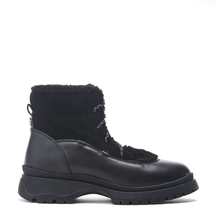 Black Boots Women Moda In Pelle Frostie Black Suede