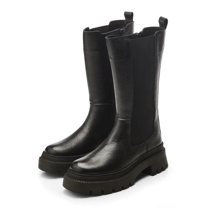 Black Boots Women Moda In Pelle Itzel Black Leather