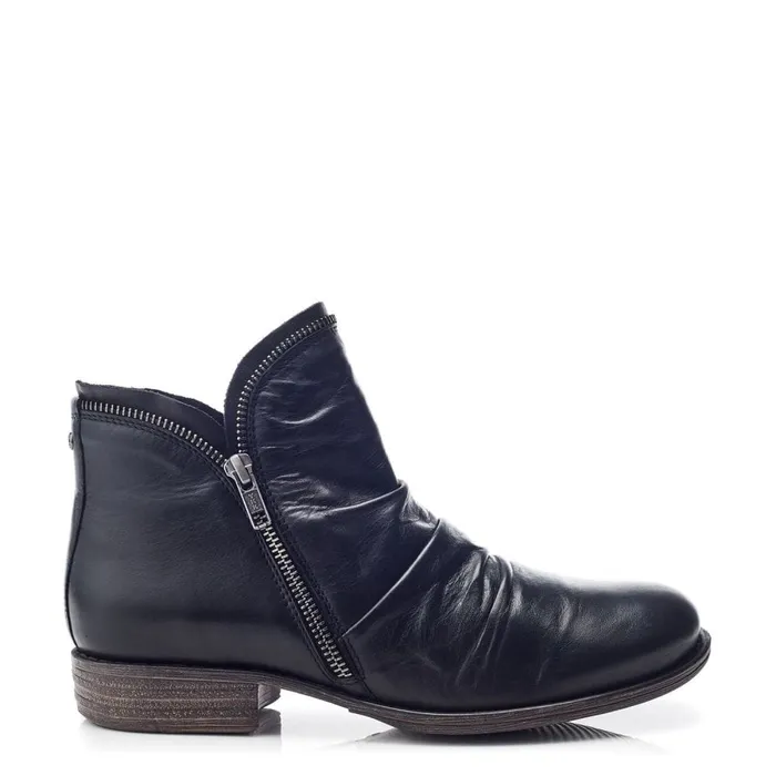Black Boots Women Moda In Pelle Orelie Black Leather