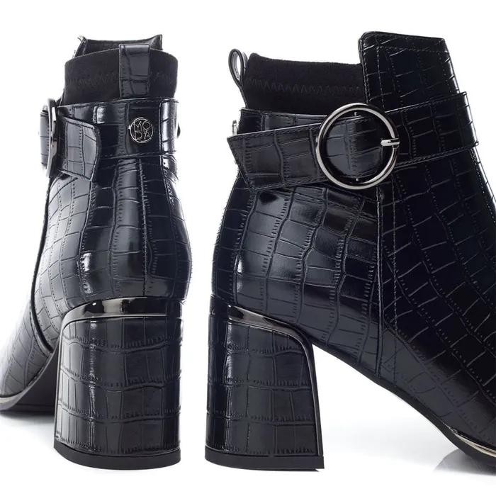 Black Boots Women Moda In Pelle Paeden Black Porvair