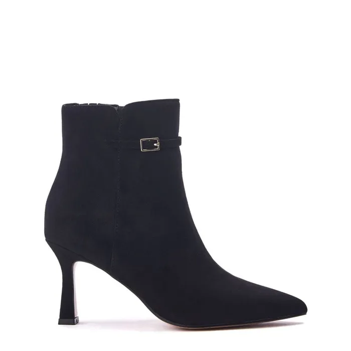 Black Boots Women Moda In Pelle Pierres Black Alcantara