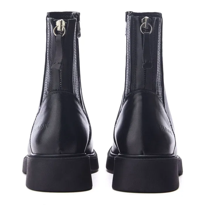 Black Boots Women Moda In Pelle Shoon Sh Palmeras Black Leather