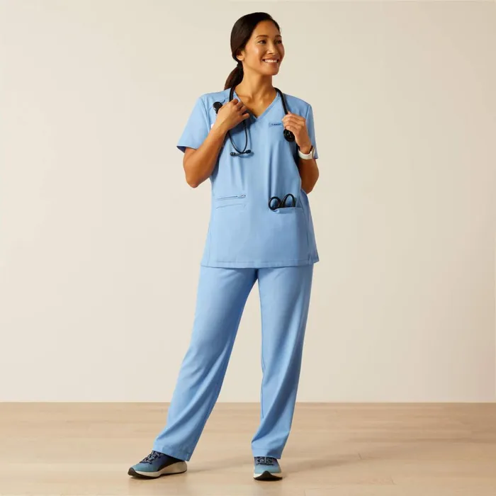 Blue Scrubs Uniform Light Blue Heather Women Ariat Scrubs