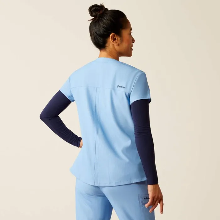 Blue Scrubs Uniform Light Blue Heather Women Ariat Scrubs