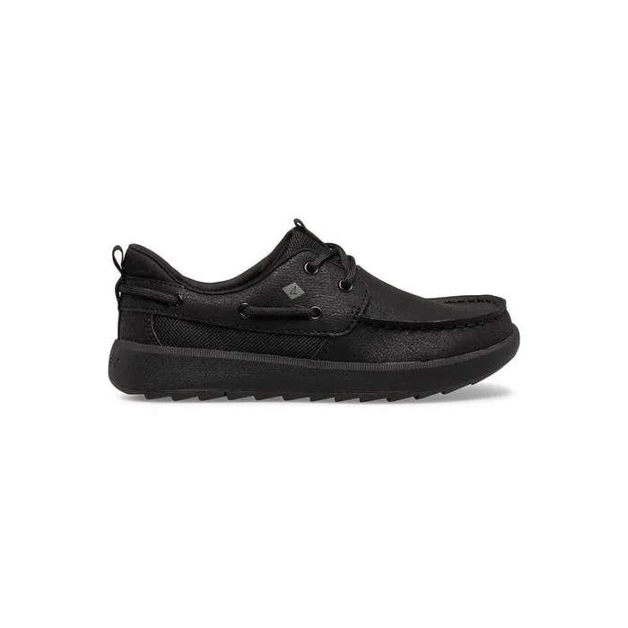 Boat Shoes Kids Sperry Big Kid039s Fairwater PLUSHWAVE Boat Shoe Black