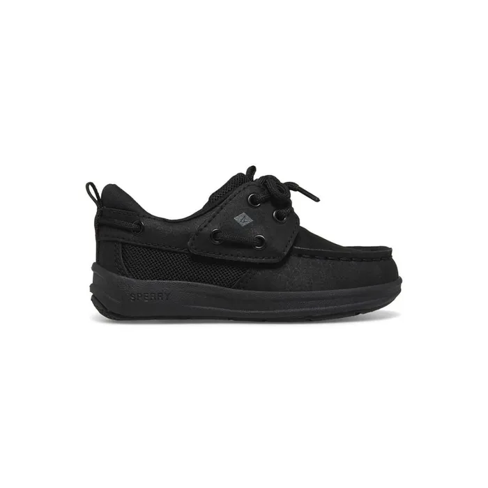 Boat Shoes Kids Sperry Little Kid039s Fairwater PLUSHWAVE Jr Boat Shoe Black