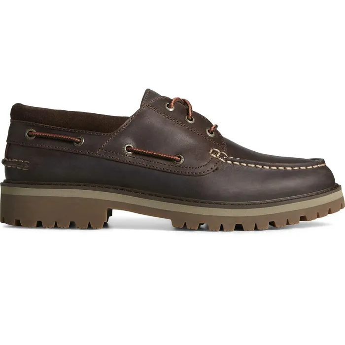 Boat Shoes Men Sperry Authentic Original Unlined Lug 3Eye Boat Shoe Brown