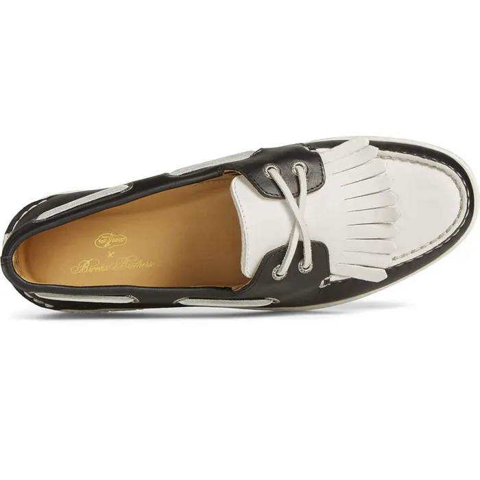 Boat Shoes Men Sperry Sperry X Brooks Brothers Authentic Original Kiltie Boat Shoe Blackwhite Boat Shoes Men Sperry Sperry X Brooks Brothers Authentic Original Kiltie Boat Shoe Blackwhite