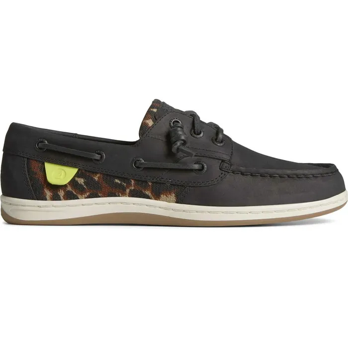 Boat Shoes Women Sperry Songfish Cheetah Boat Shoe Black