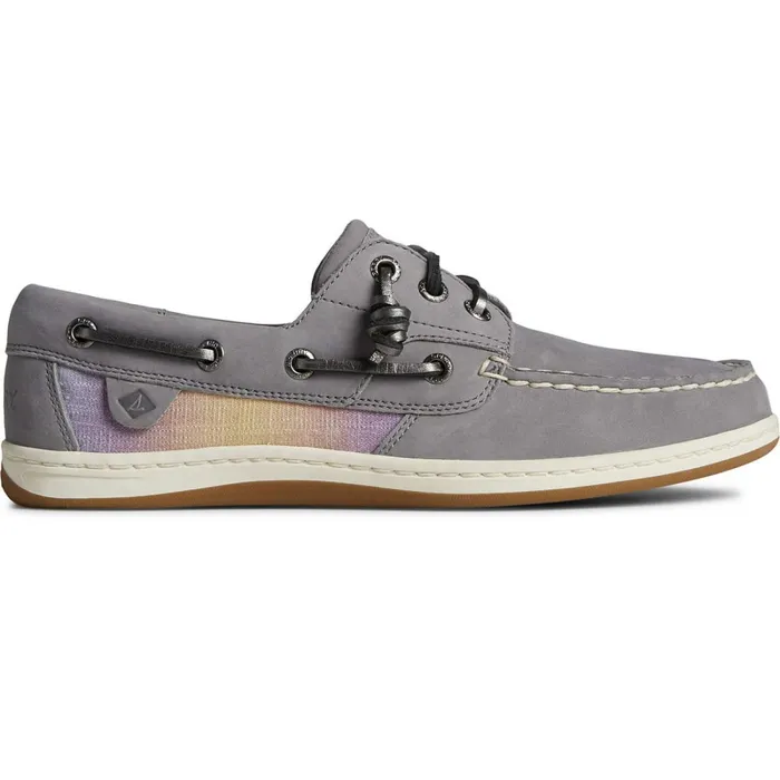Boat Shoes Women Sperry Songfish Shimmer Boat Shoe Grey Multi