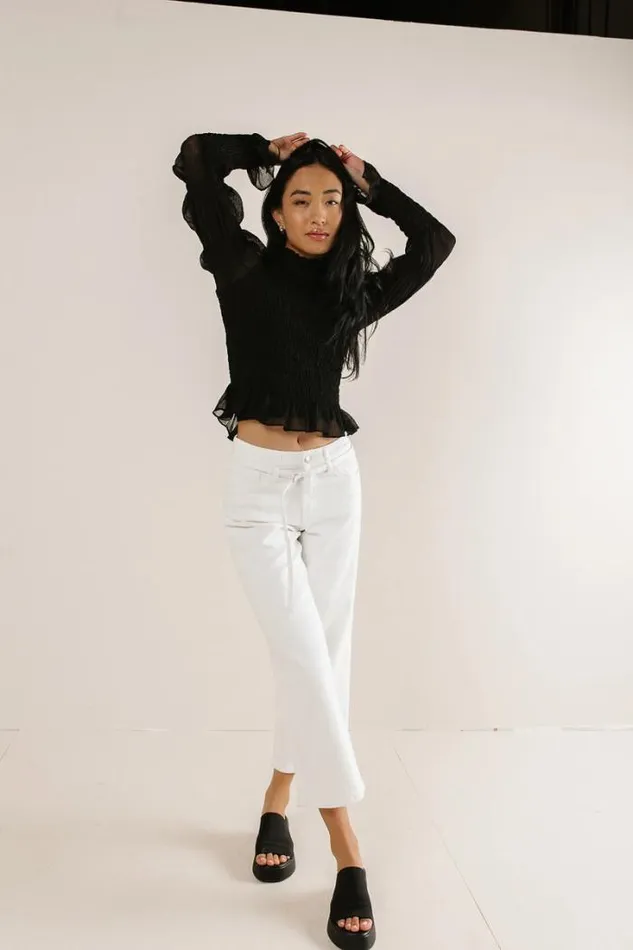 Bohme Blouses Evie Smocked Blouse In Black Black 8211 Women Bohme Blouses Evie Smocked Blouse In Black Black 8211 Women