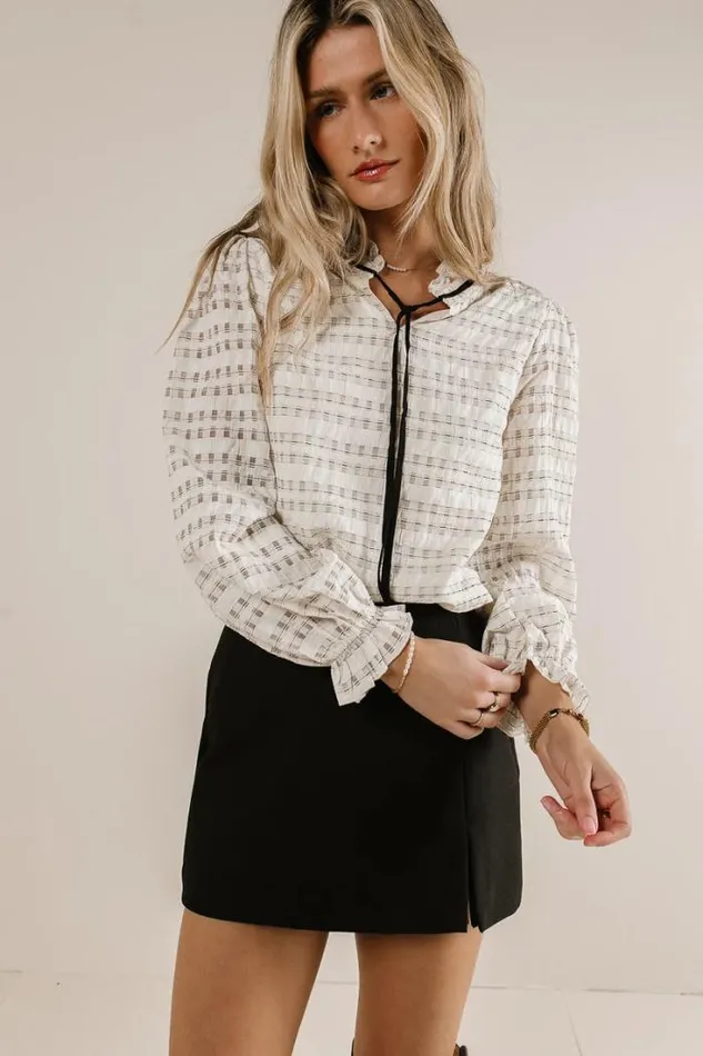 Bohme Blouses Kelly Textured Blouse Cream 8211 Women