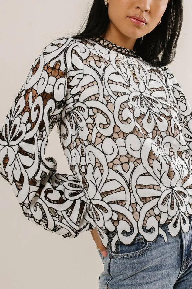 Bohme Blouses Marisole Lace Blouse White 8211 Women