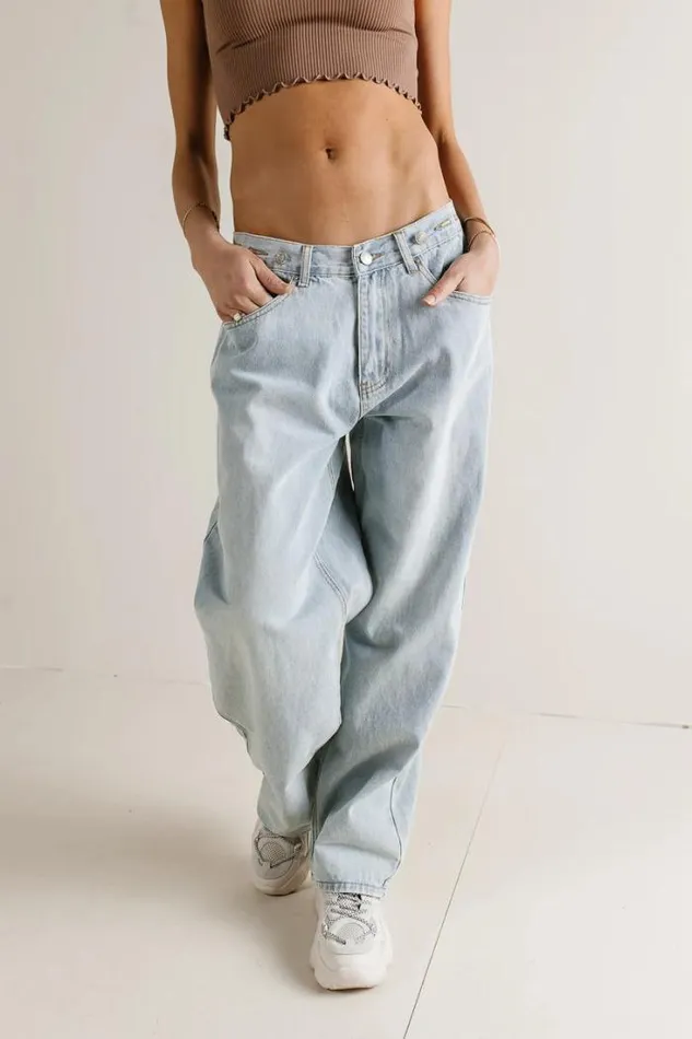 Bohme Denim Alex Wide Leg Jeans Light Wash 8211 Women