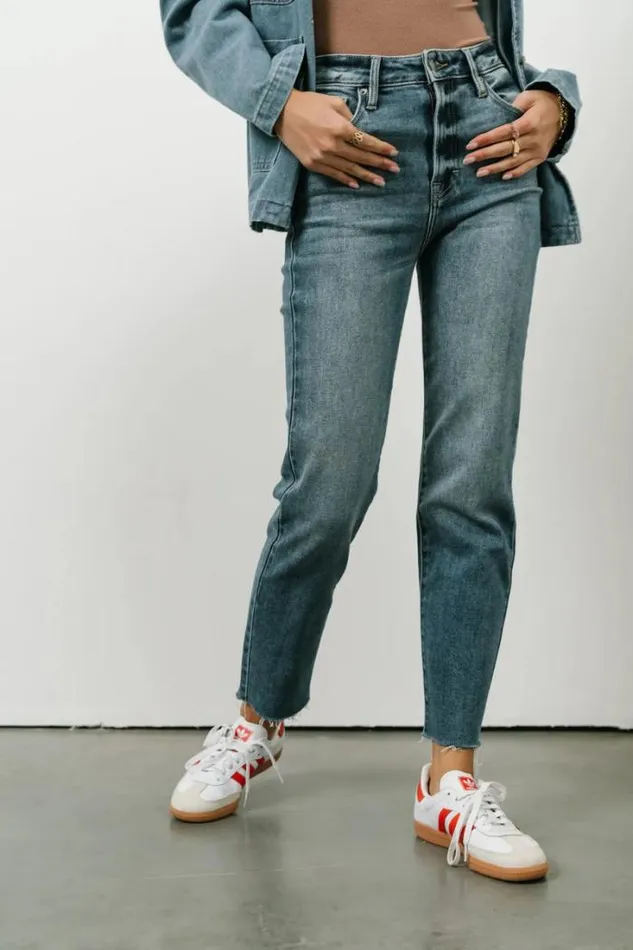 Bohme Denim Amelia Straight Leg Jeans In Medium Wash Medium Wash 8211 Women