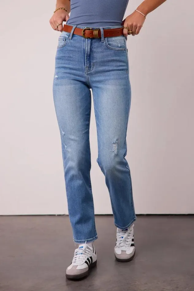 Bohme Denim Ellery Straight Leg Jeans In Light Wash Light Wash 8211 Women