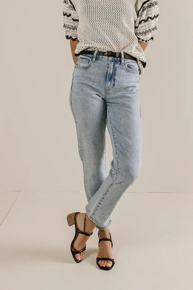 Bohme Denim Georgia Straight Leg Jeans Light Wash 8211 Women