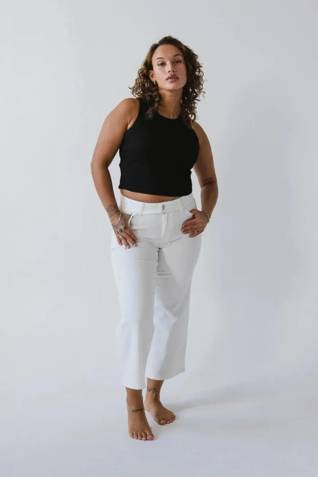 Bohme Denim Julia Wide Leg Jeans White 8211 Women Bohme Denim Julia Wide Leg Jeans White 8211 Women