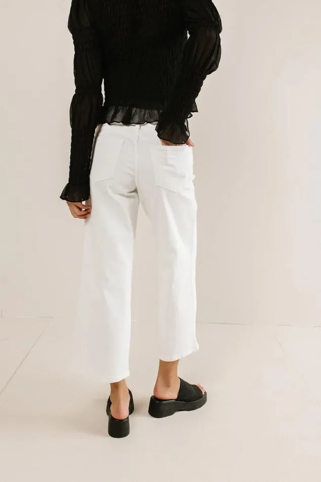 Bohme Denim Julia Wide Leg Jeans White 8211 Women Bohme Denim Julia Wide Leg Jeans White 8211 Women