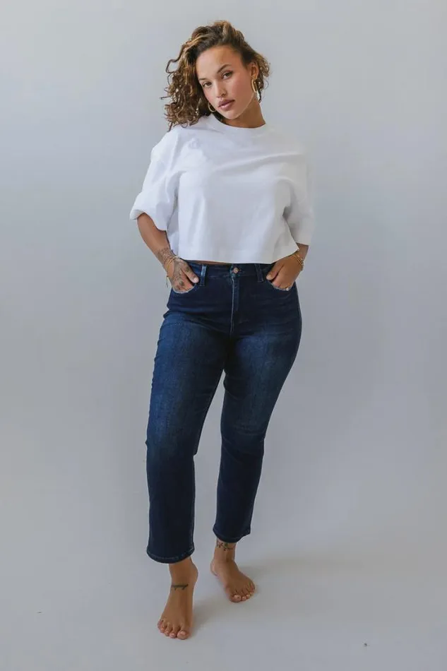 Bohme Denim Maria Slim Straight Leg Jeans Dark Wash 8211 Women Bohme Denim Maria Slim Straight Leg Jeans Dark Wash 8211 Women