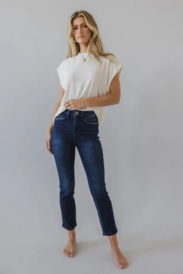 Bohme Denim Maria Slim Straight Leg Jeans Dark Wash 8211 Women Bohme Denim Maria Slim Straight Leg Jeans Dark Wash 8211 Women