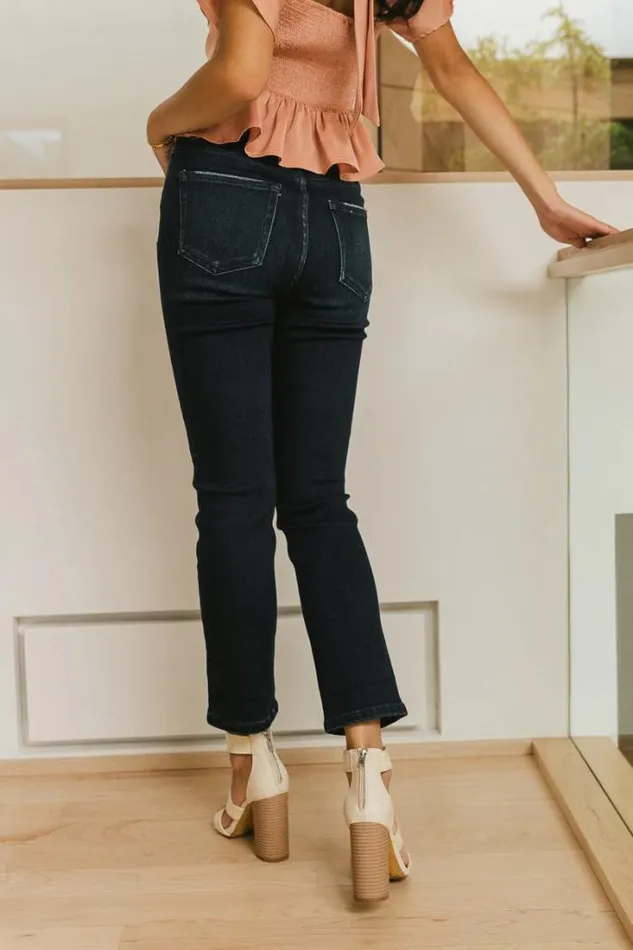 Bohme Denim Maria Slim Straight Leg Jeans Dark Wash 8211 Women Bohme Denim Maria Slim Straight Leg Jeans Dark Wash 8211 Women