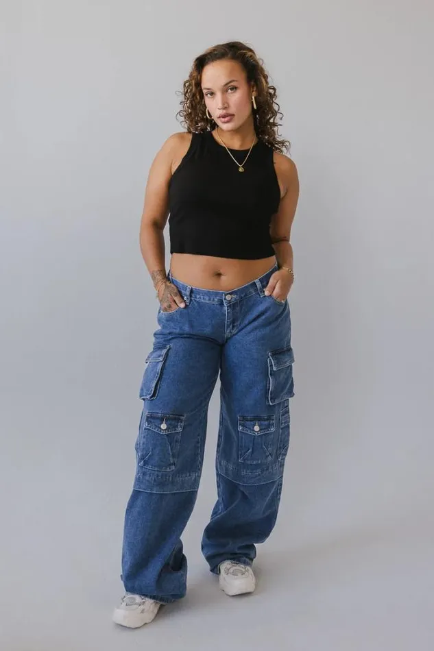 Bohme Denim Phoebe Cargo Jeans In Medium Wash Medium Wash 8211 Women Bohme Denim Phoebe Cargo Jeans In Medium Wash Medium Wash 8211 Women