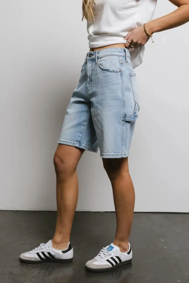 Bohme Denim Shorts Skylar Dad Shorts Light Wash 8211 Women