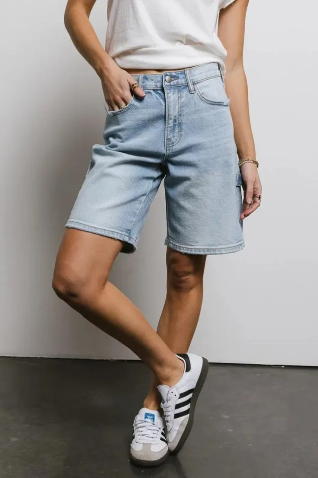 Bohme Denim Shorts Skylar Dad Shorts Light Wash 8211 Women