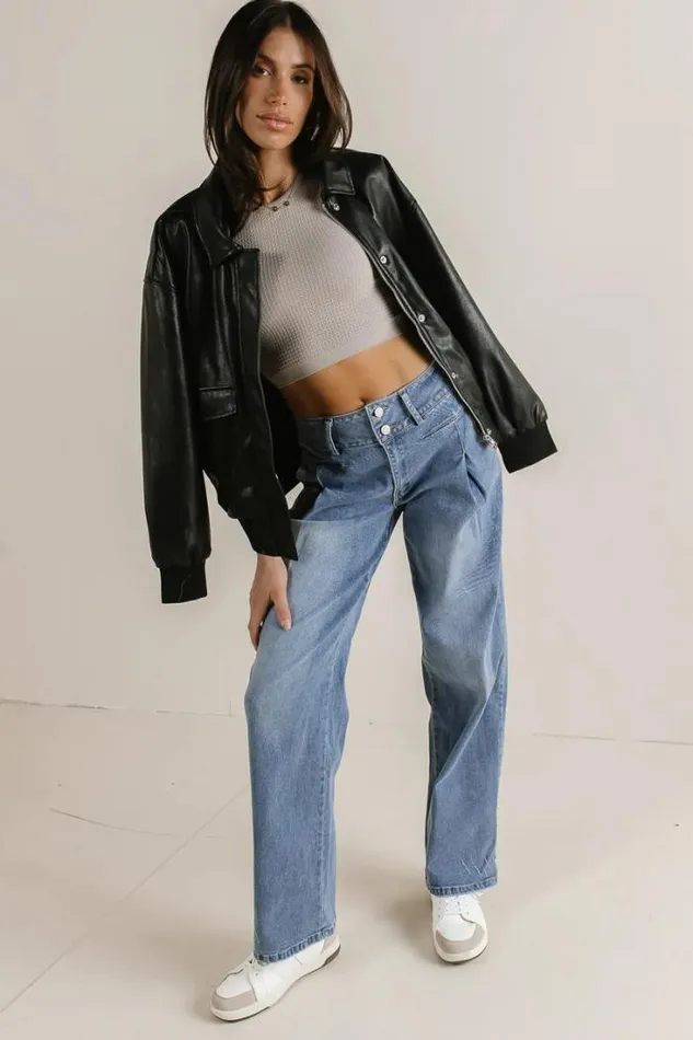 Bohme Denim Vera Wide Leg Jeans Light Wash 8211 Women